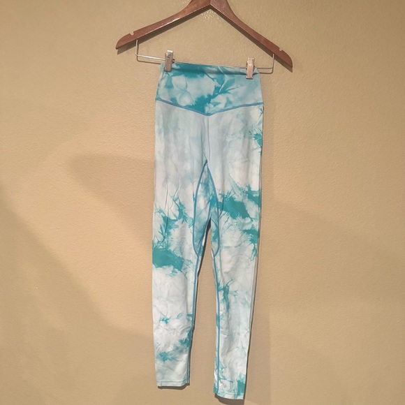 Balance Athletica Vitality Oasis High Rise Tie Dye Leggings Green Size Small - Picture 2 of 7